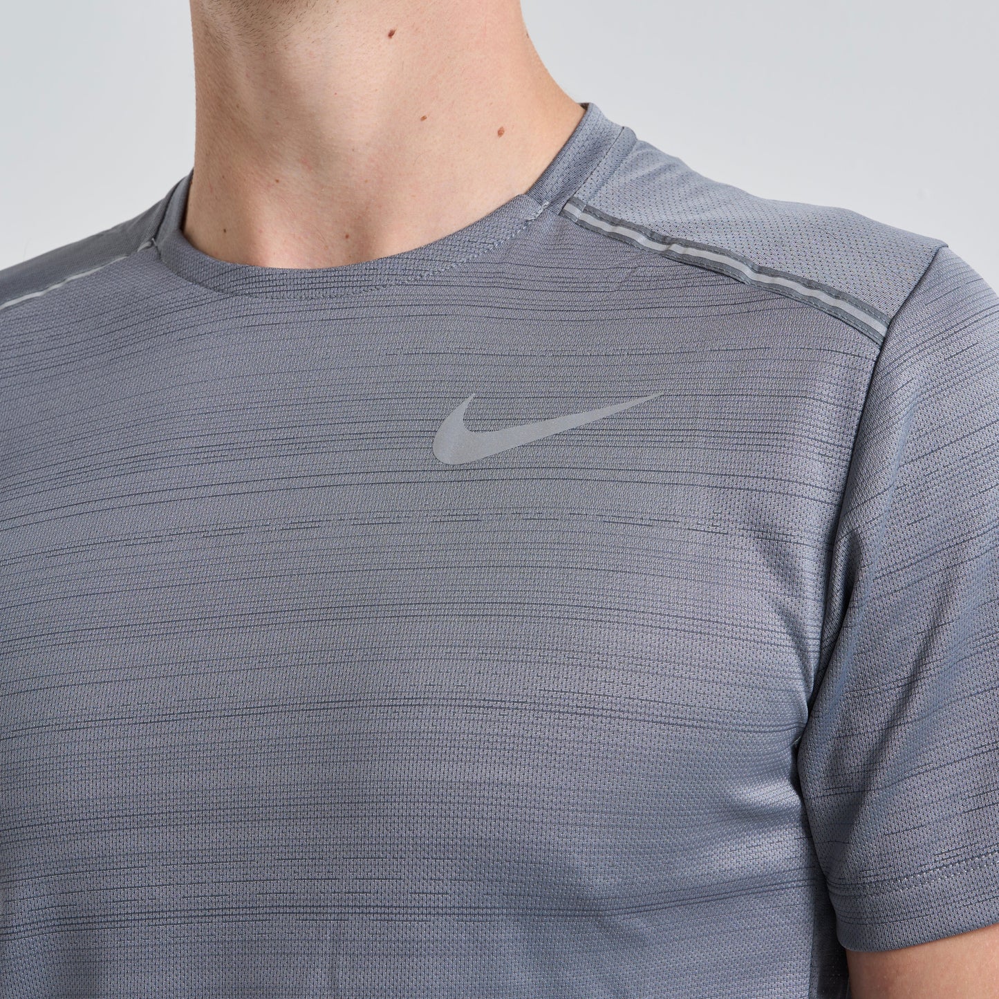 Nike Miler Tee Stone Grey
