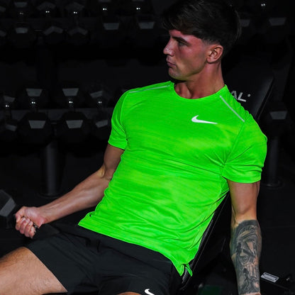 Nike Miler Tee Green Strike